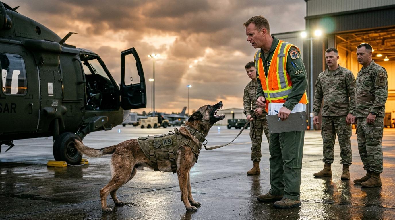 PART 2: The retired military K9 everyone called “too old to work” suddenly blocked the hangar door and refused to let the Colonel board