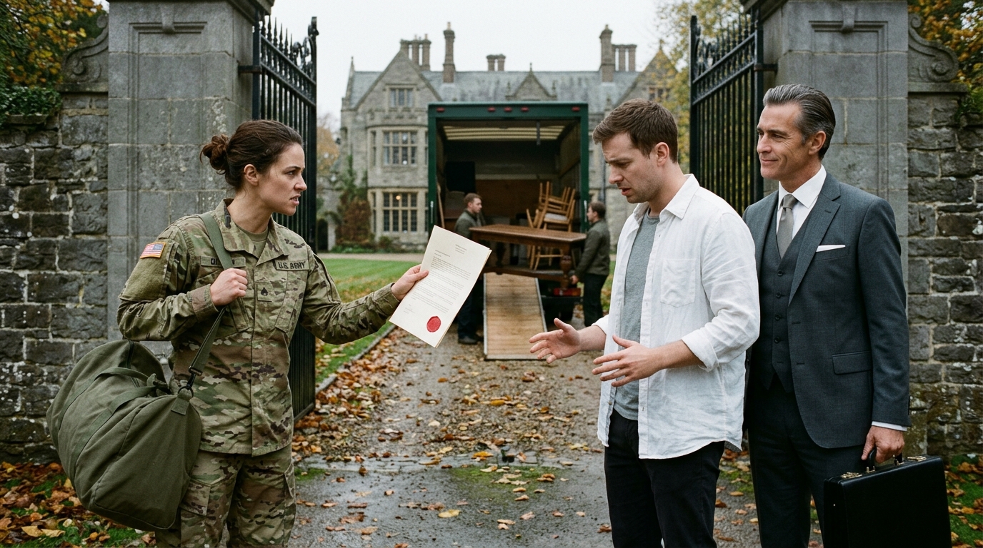 FULL STORY: I returned home two days early in my dusty fatigues and found my fiancé handing the keys to my grandfather’s lakefront estate to his boss